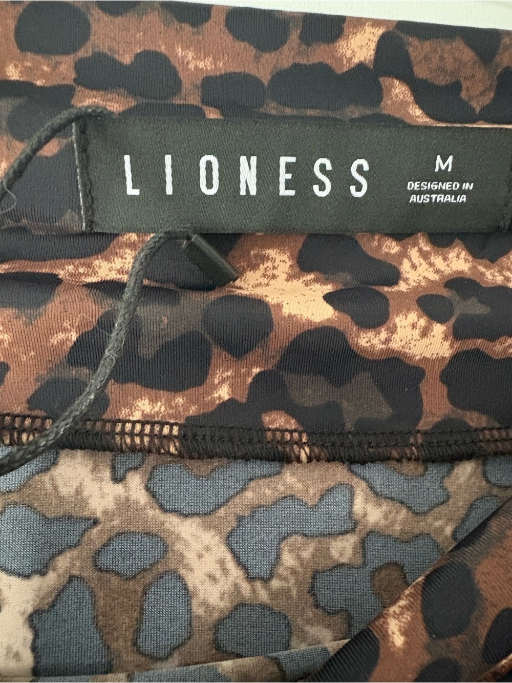 NWT Hello Molly Leopard Print Long-Sleeve Mini Dress - Brown - Picture 4 of 5